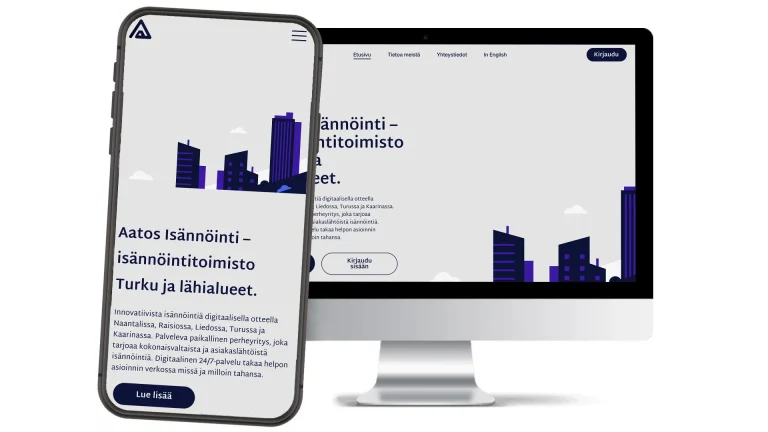 Aatos Isännöinti -kotisivut